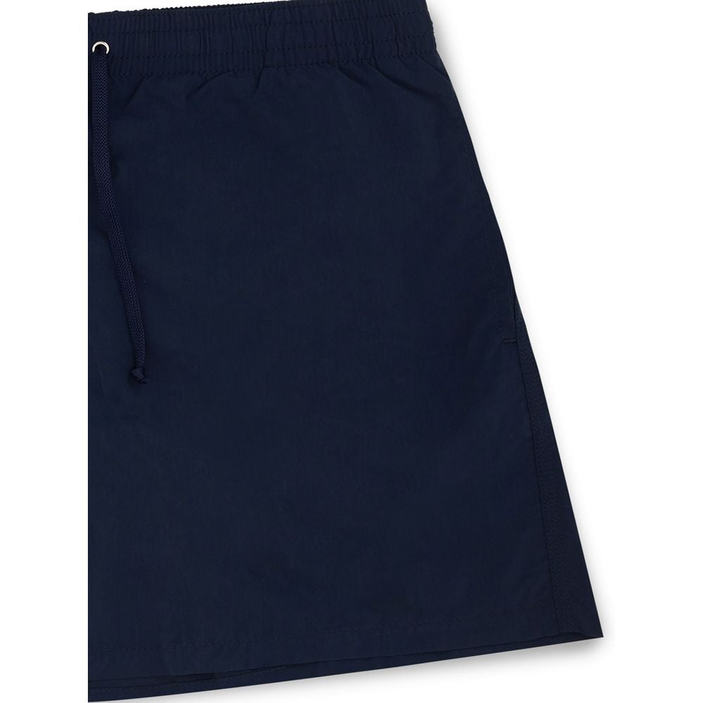 Blue Polyester Swim Shorts