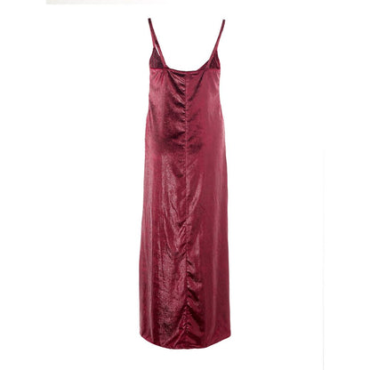 Bordeaux Polyester Cocktail Dress