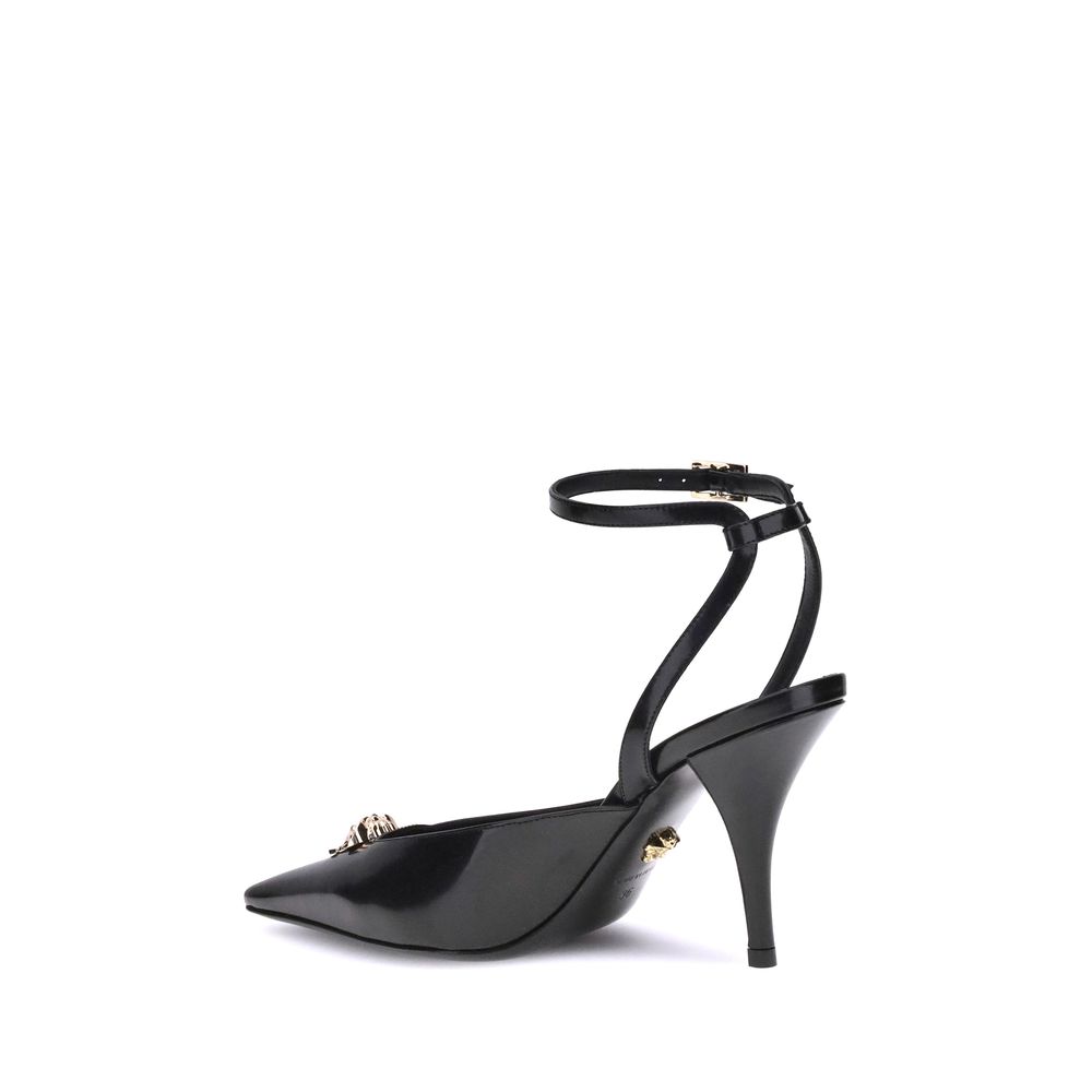 Black Calf Leather Bos Taurus High Heel Pumps