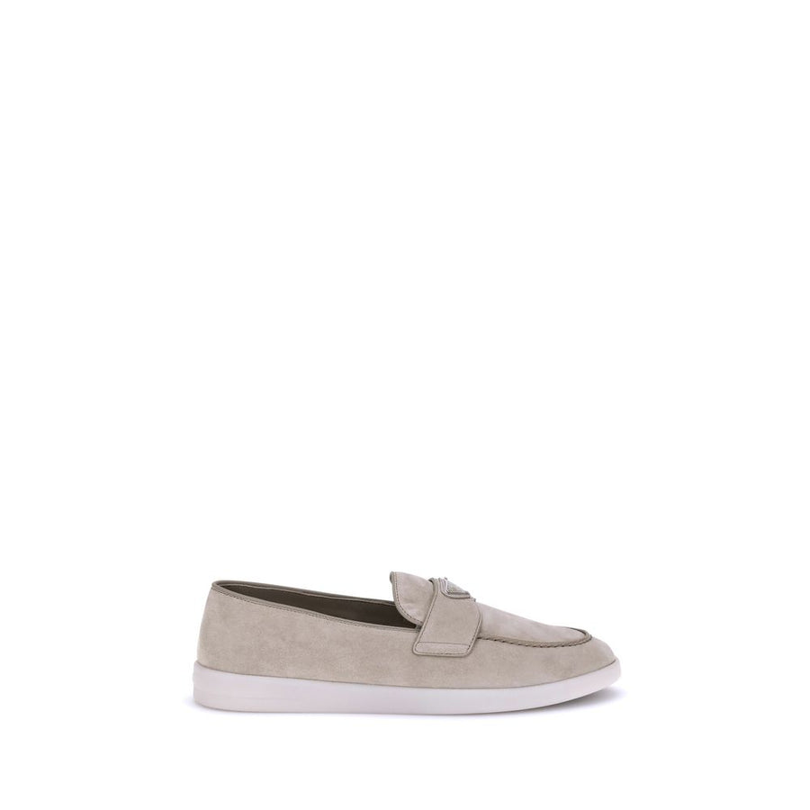 Beige Rubber Slip-On Loafers