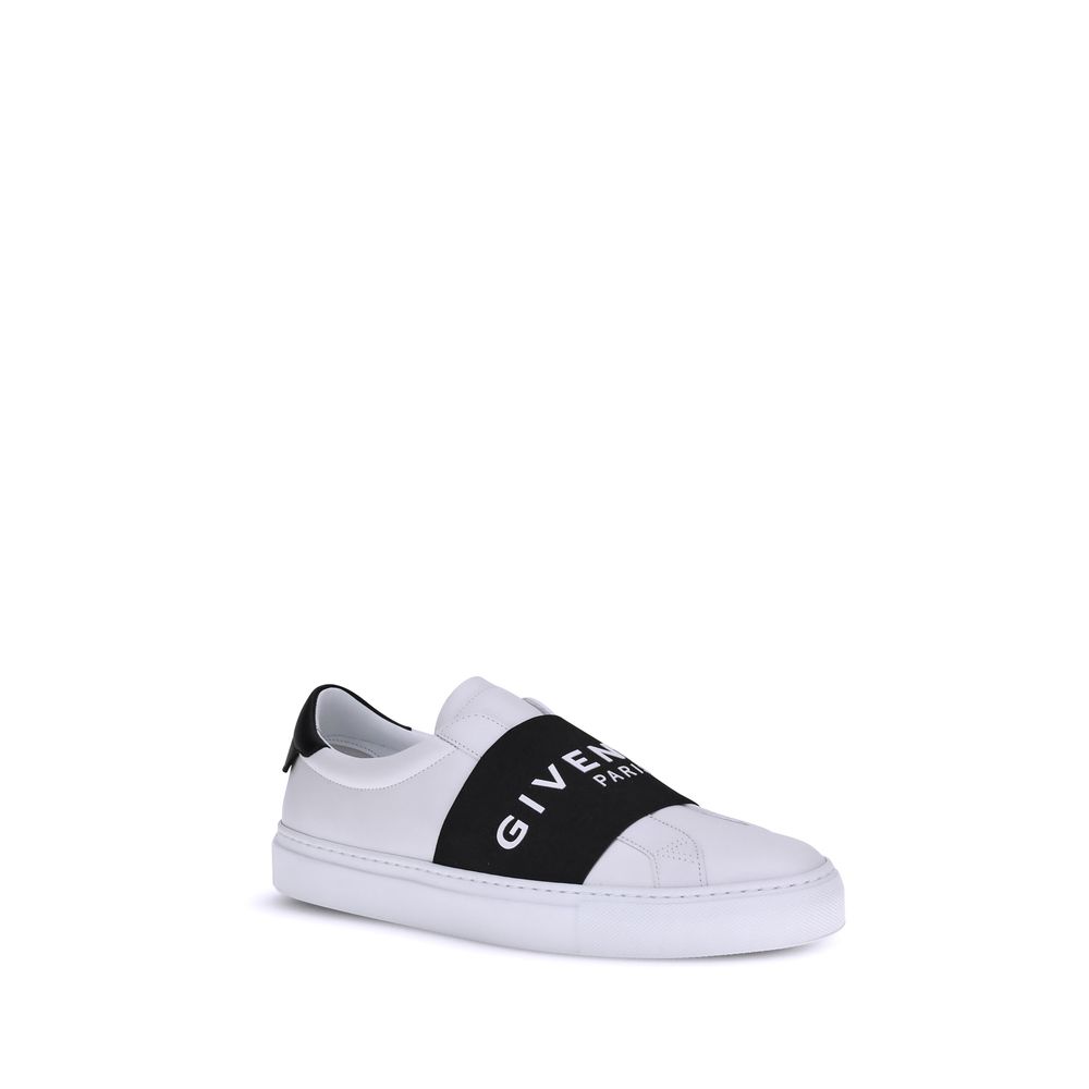 White Calf Leather Bos Taurus Low Top Sneakers