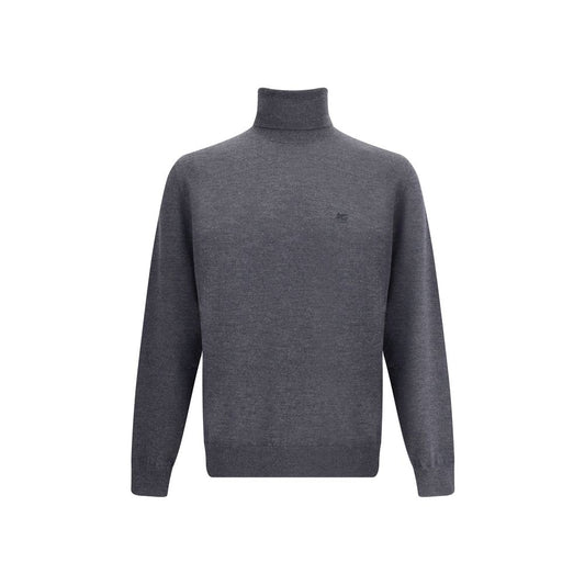 Gray Wool Turtleneck