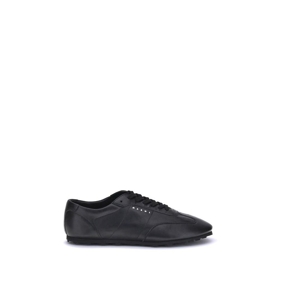 Black Calf Leather Bos Taurus Athletic Sneakers