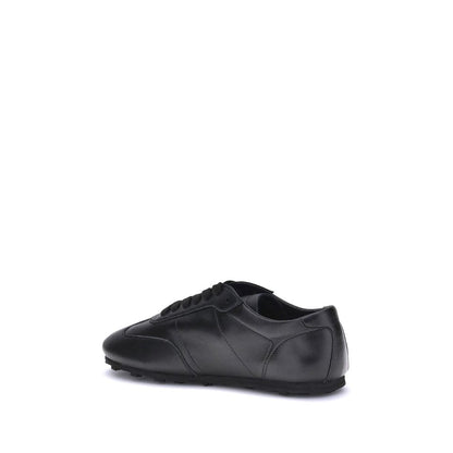 Black Calf Leather Bos Taurus Athletic Sneakers