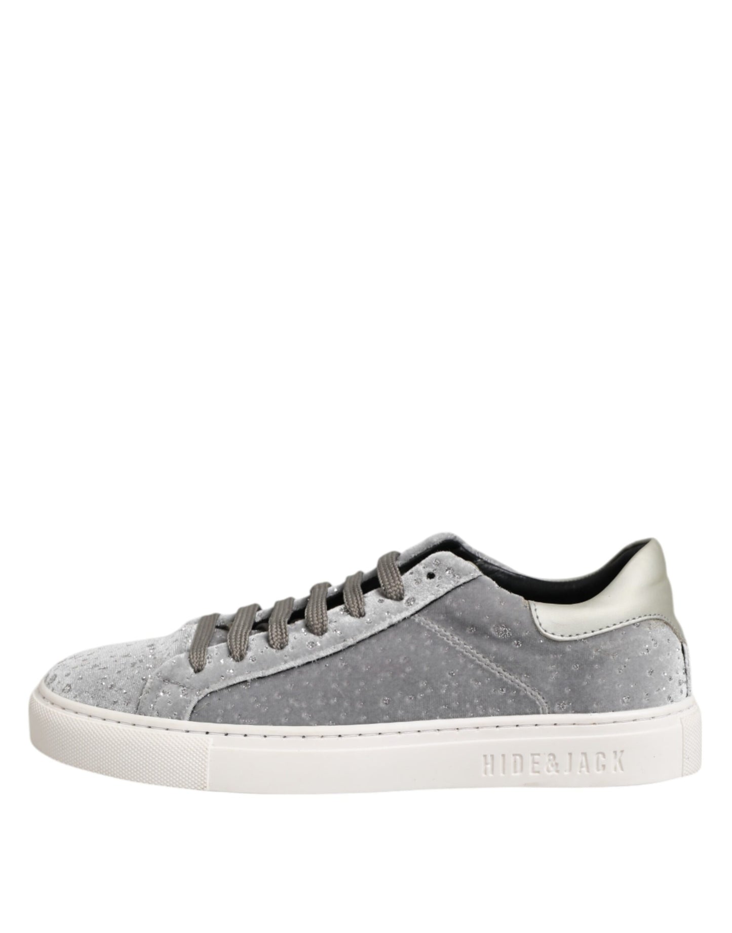 Gray Suede Low Top Lace Up Sneakers Shoes