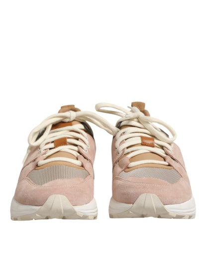 Multicolor Suede Low Top Women Sneakers Shoes