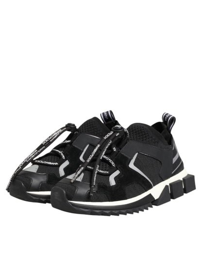 Black White Logo Sorrento Sneakers Shoes
