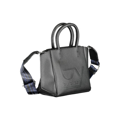 Nero Polyurethane Women Handbag