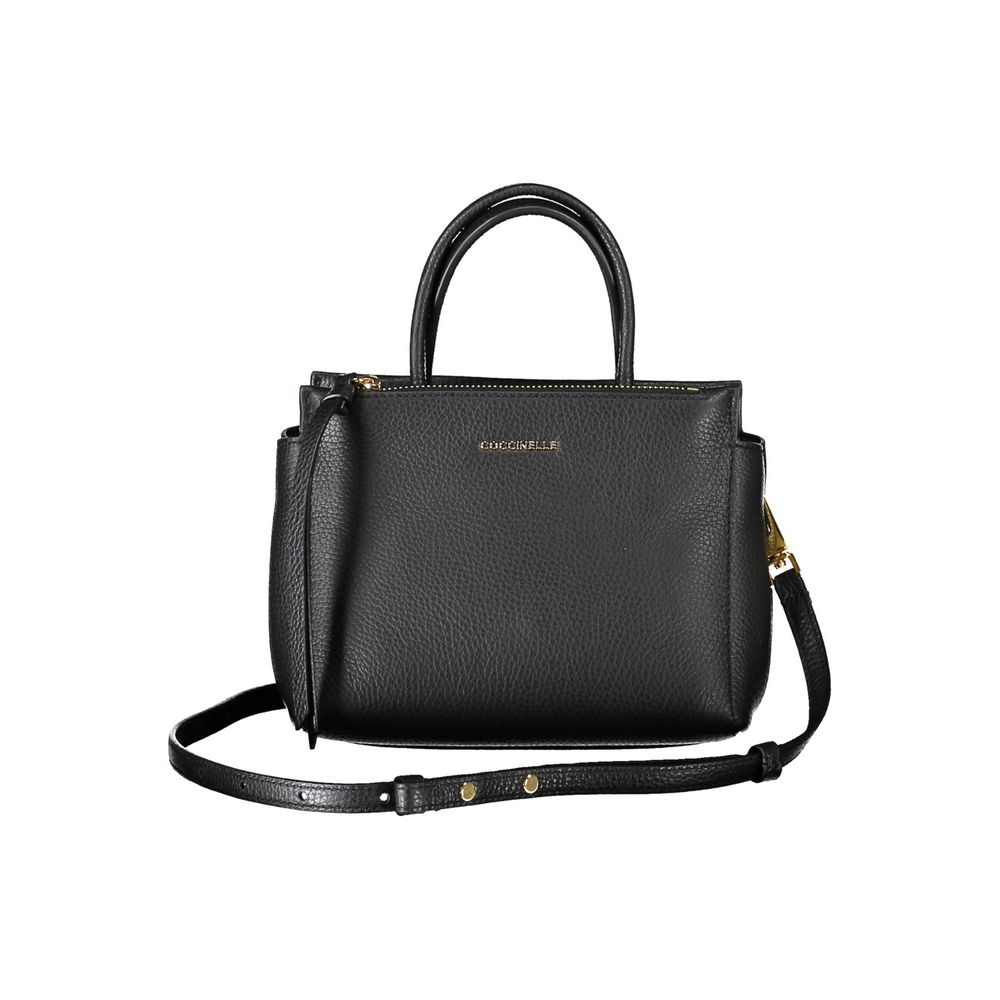 Black Leather Women Handbag
