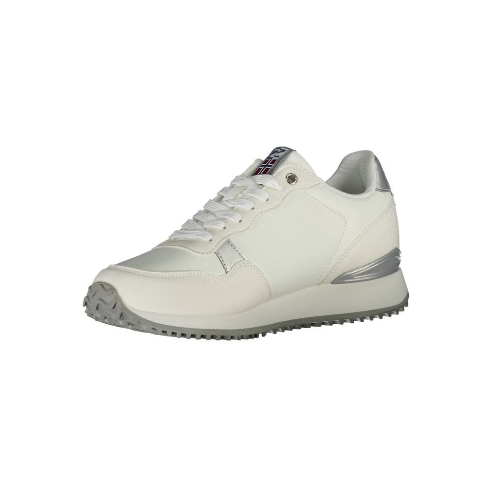 Bianco Polyester Women Sneaker