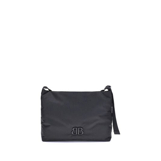 Black Fabric Shoulder Bag
