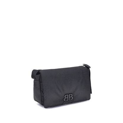 Black Polyamide Shoulder Bag