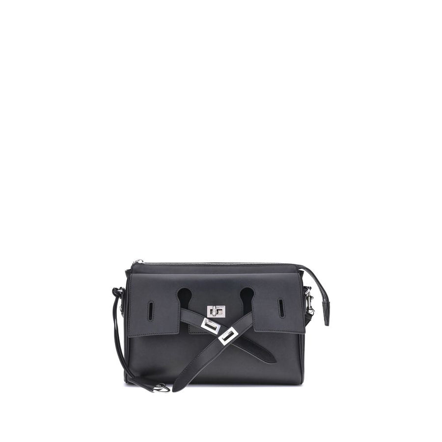 Black Calf Leather Bos Taurus Shoulder Bag