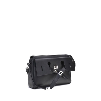 Black Calf Leather Bos Taurus Shoulder Bag