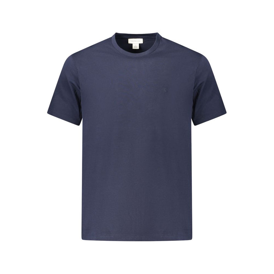 Blue Cotton Men's T-Shirt