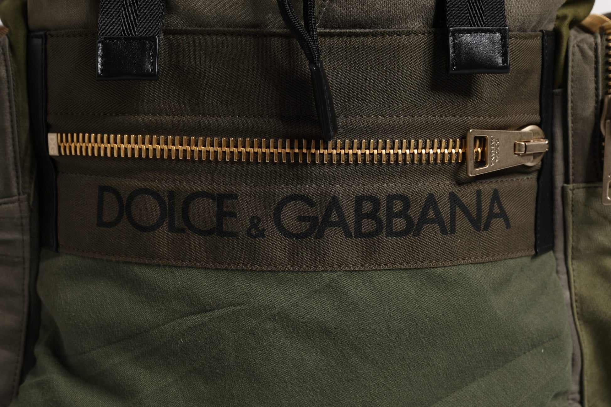 Military Green Patchwork Rucksack Backpack Bag