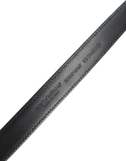 Green Black Polyester Metal Buckle Belt