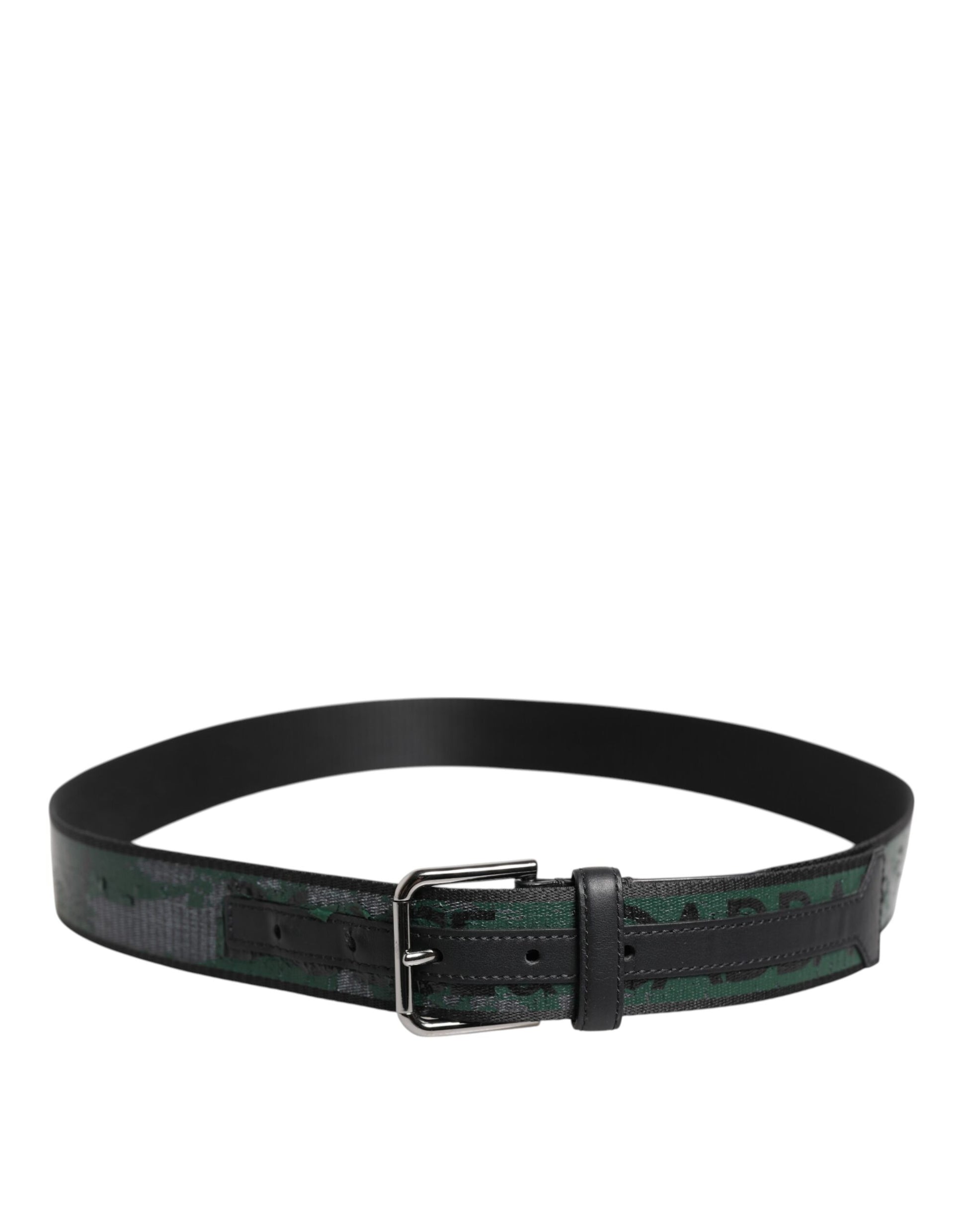 Green Black Polyester DG Logo Buckle Belt