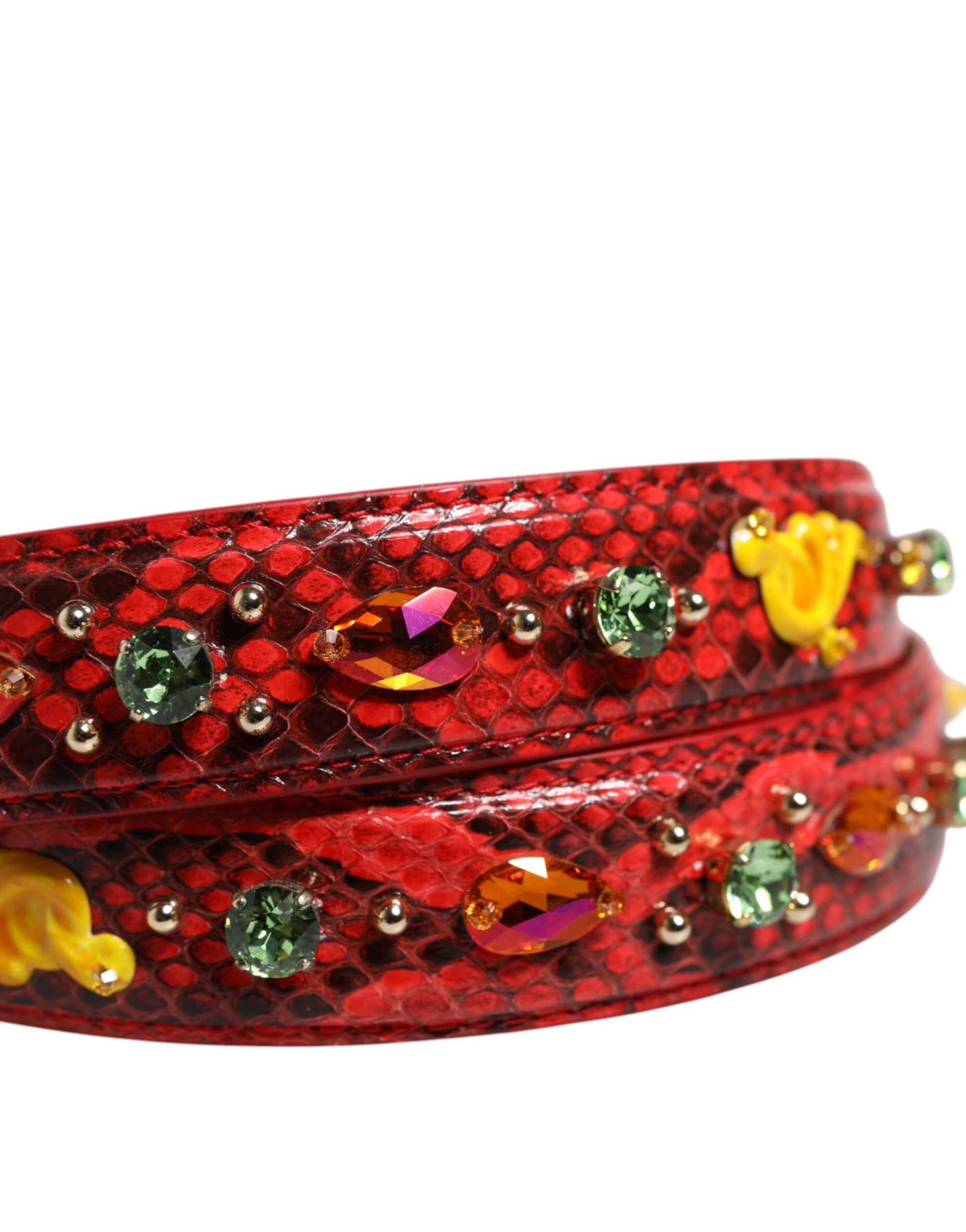 Multicolor Embellished Handbag Accessory Shoulder Strap