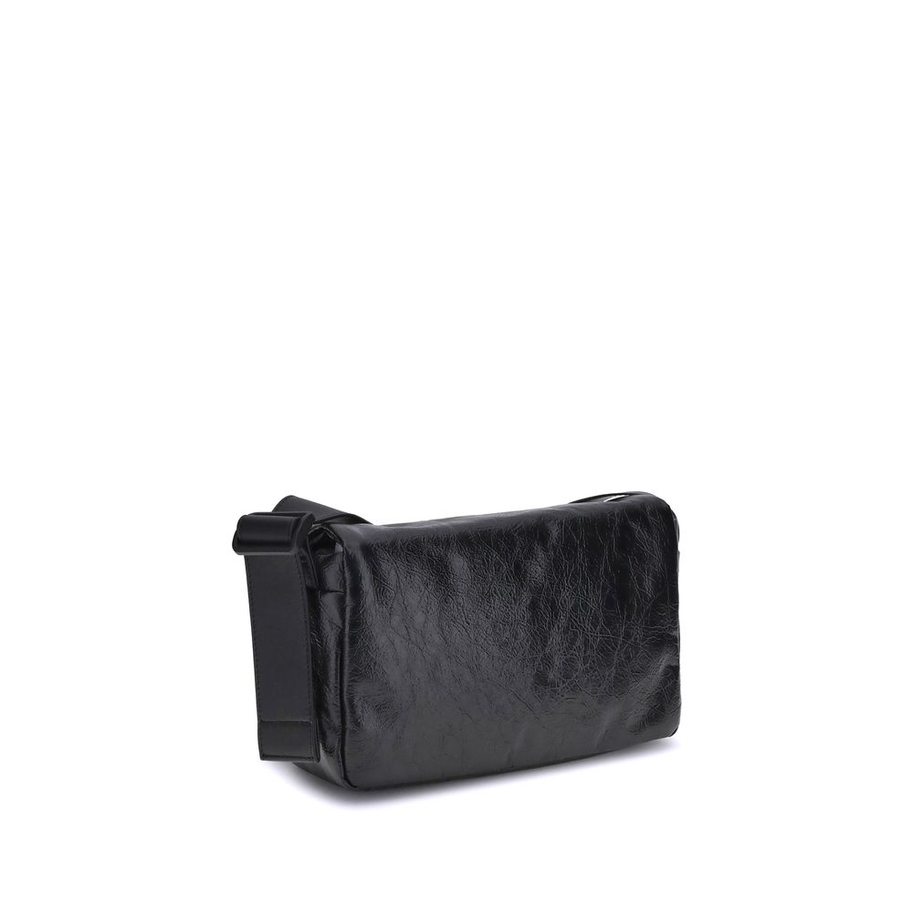 Black Calf Leather Bos Taurus Shoulder Bag