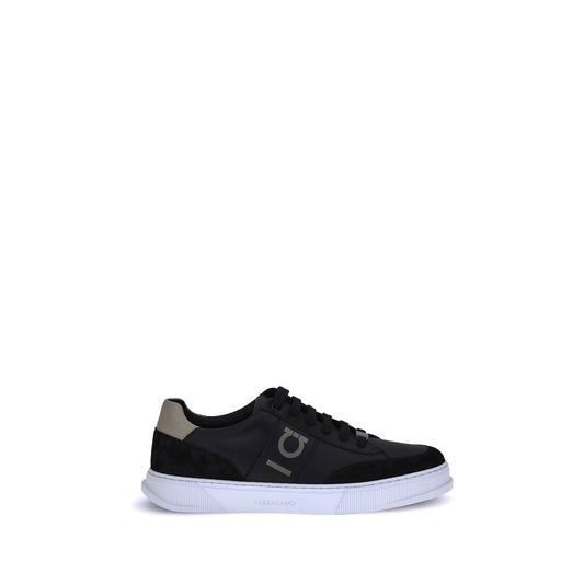 Black Calf Leather Bos Taurus Low Top Sneakers