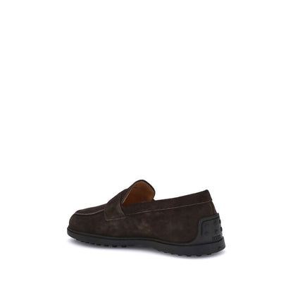 Brown Calf Leather Bos Taurus Slip-On Loafers