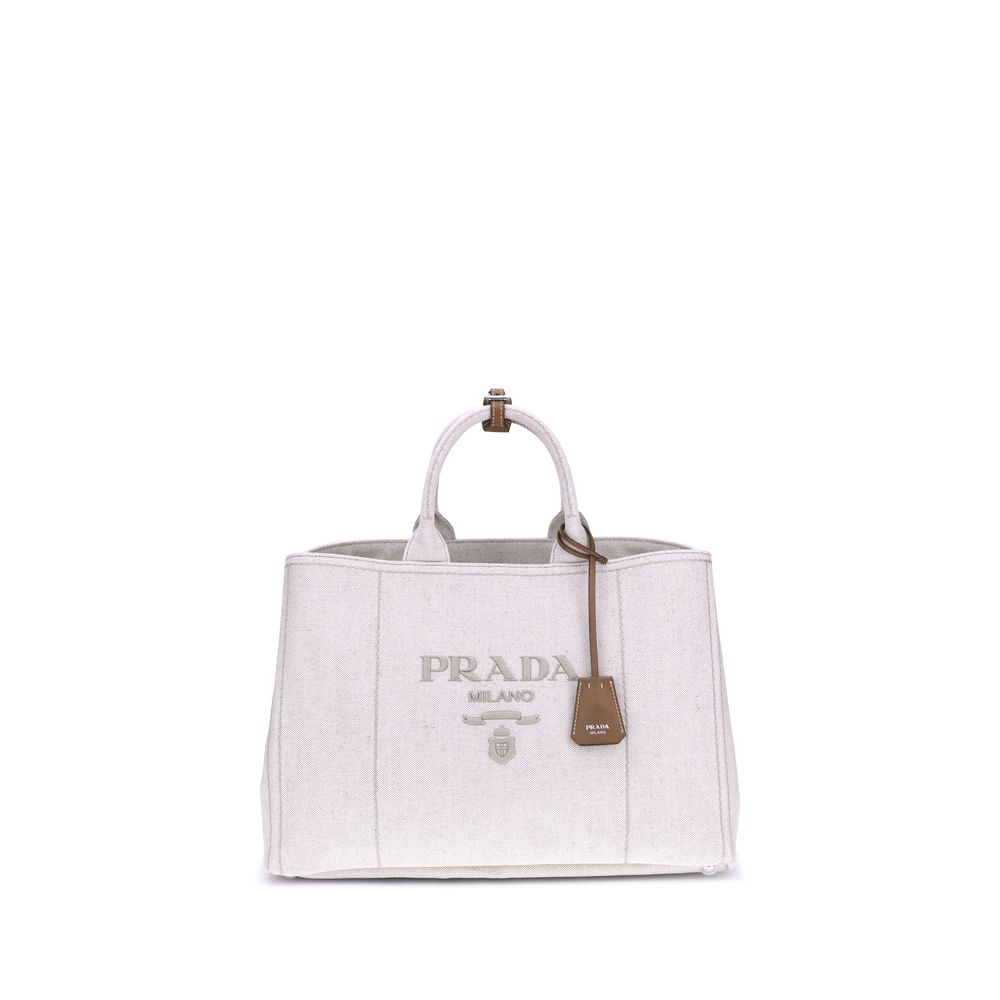 Cream Cotton Shoulder Bag