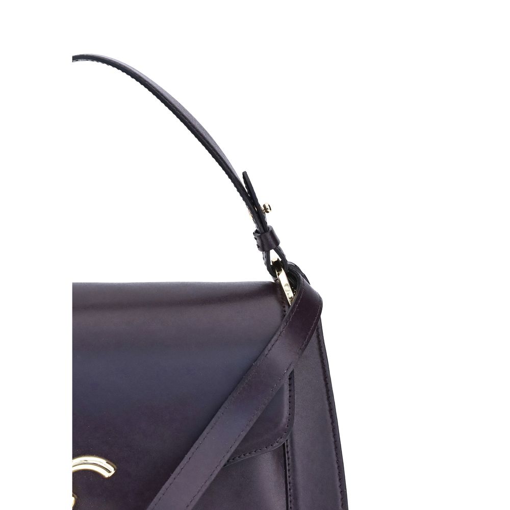 Purple Calf Leather Bos Taurus Handbag