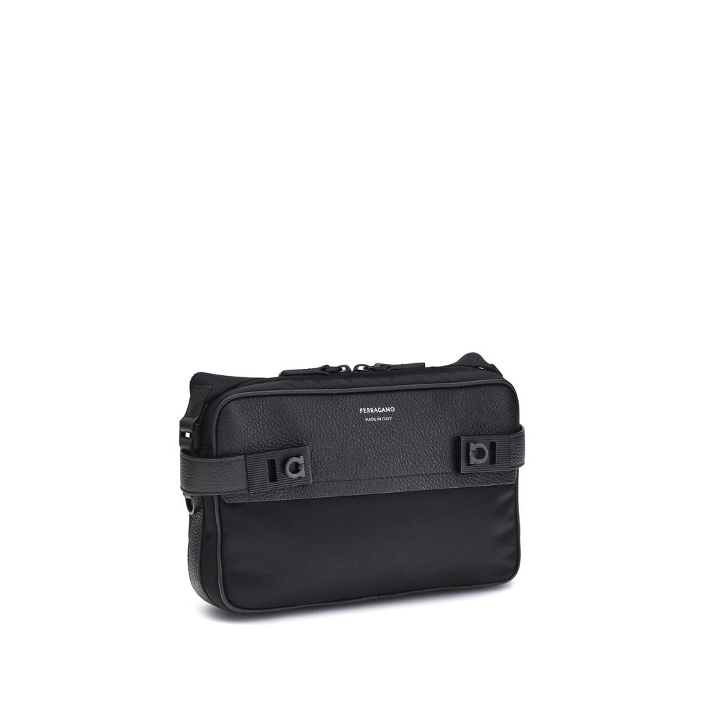 Black Calf Leather Bos Taurus Shoulder Bag