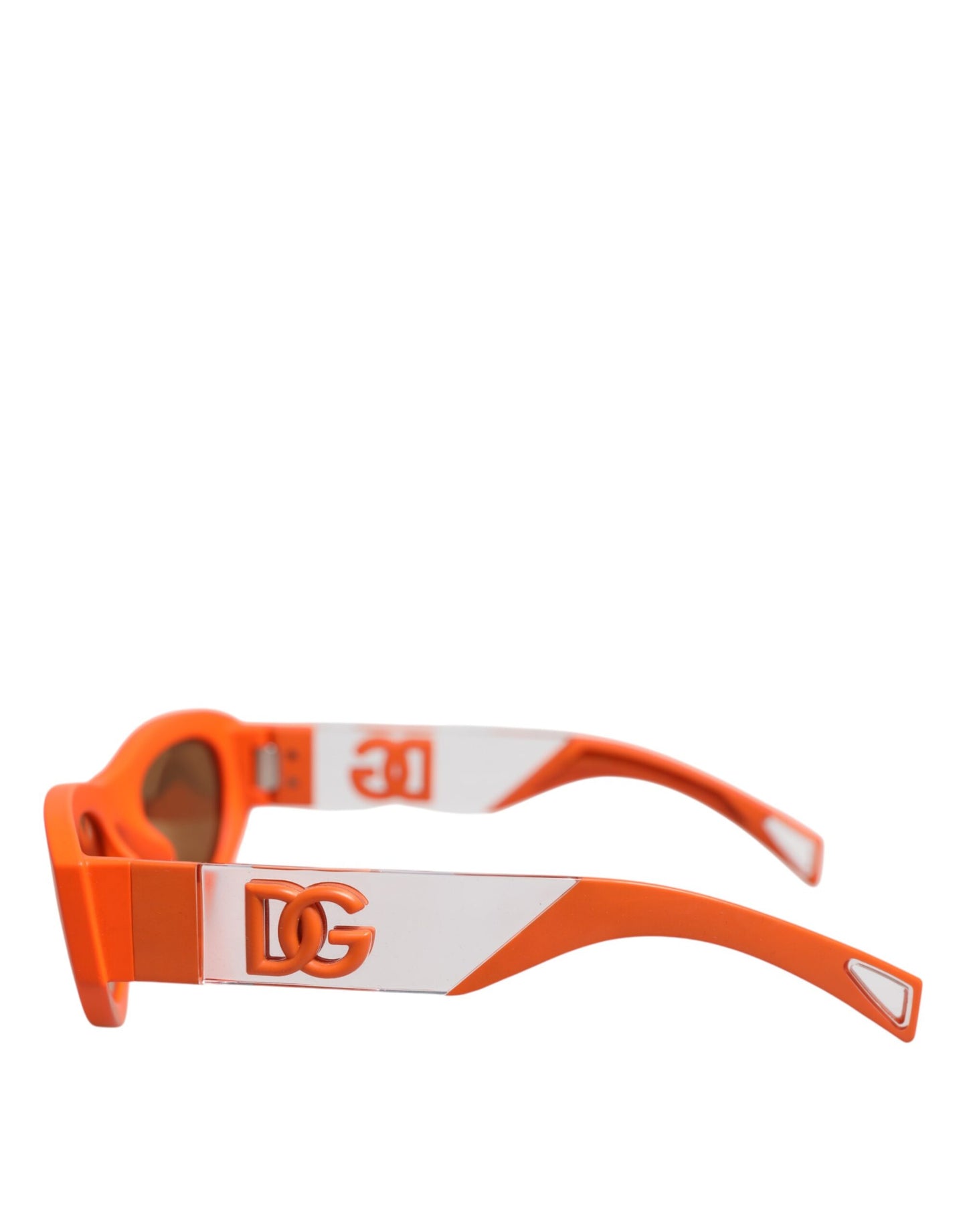 Orange Reborn To Live Oval Frame Logo Eyewear Sunglasses