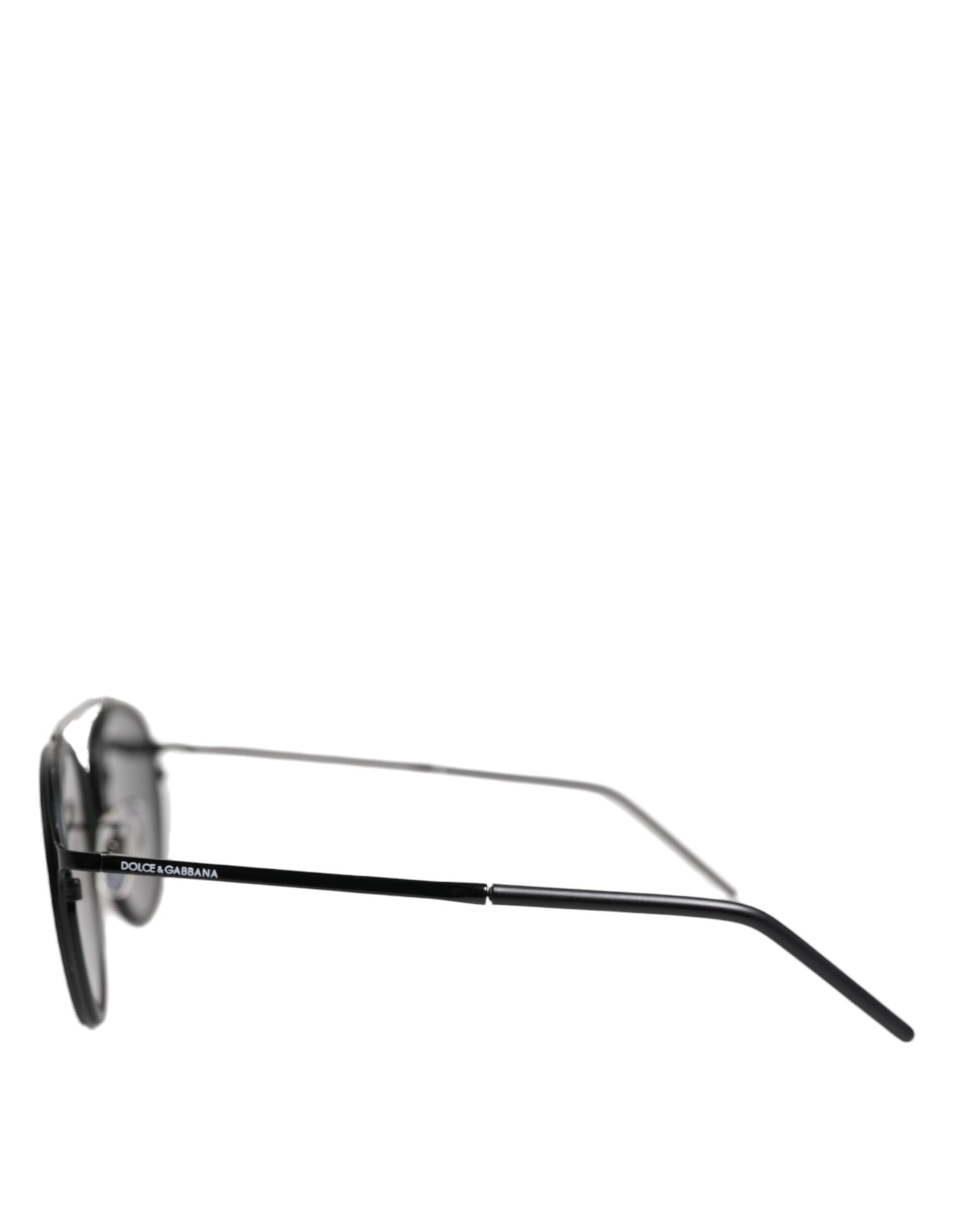 Black Metal Frame Round DG2276 Eyewear Shades Sunglasses