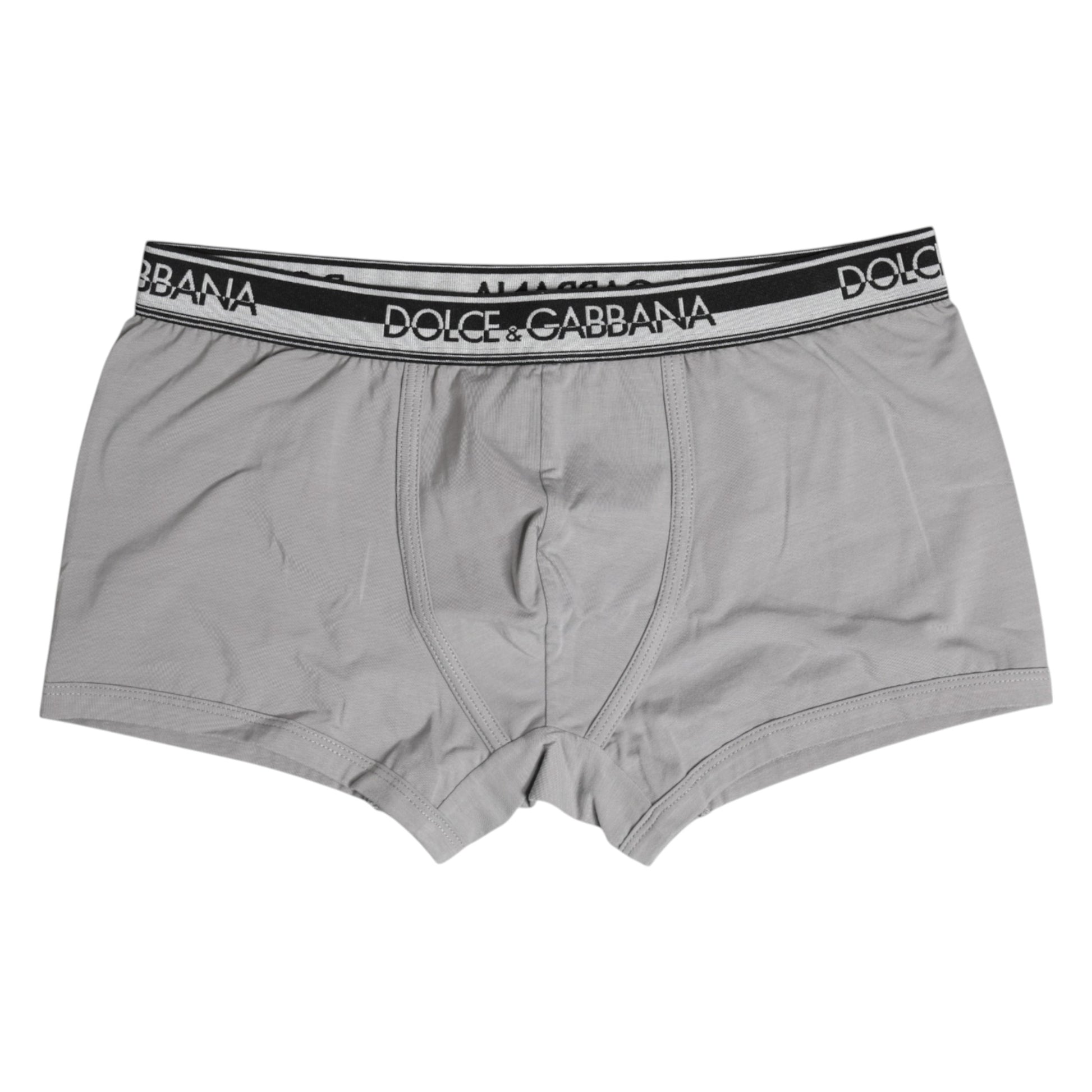Gray Cotton Stretch Regular Boxer Underwear