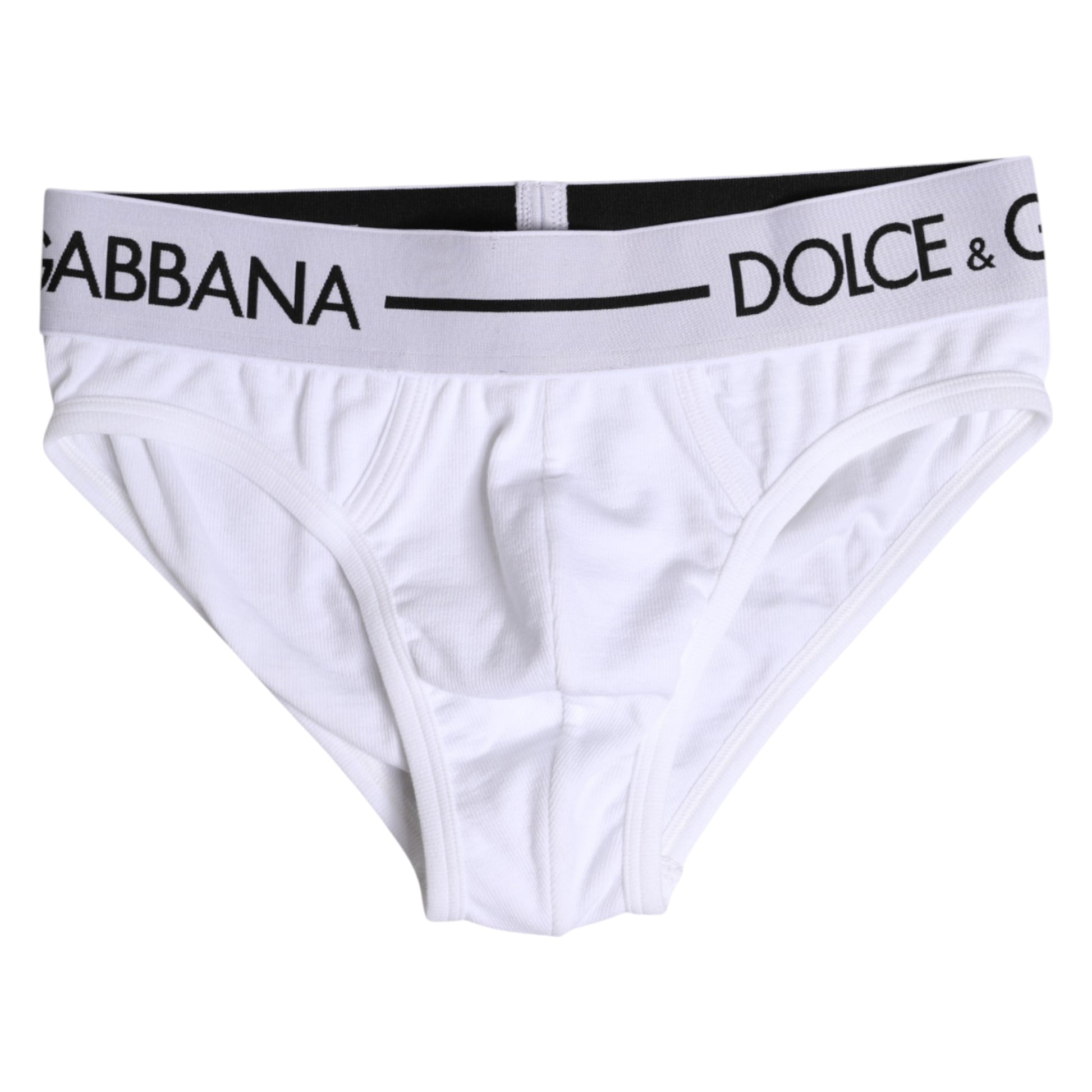 White Cotton Stretch Regular Brief Underwear