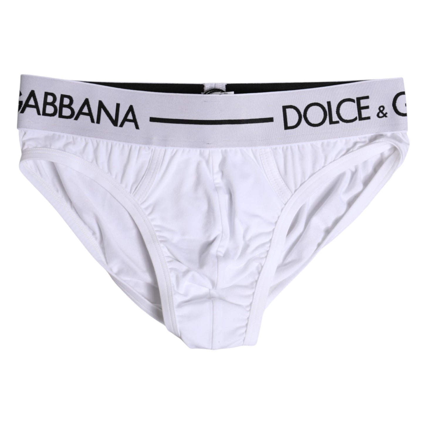 White Cotton Stretch Regular Brief Underwear