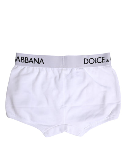 White Cotton Stretch Regular Boxer Underwear