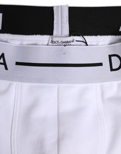 White Cotton Stretch Regular Boxer Underwear