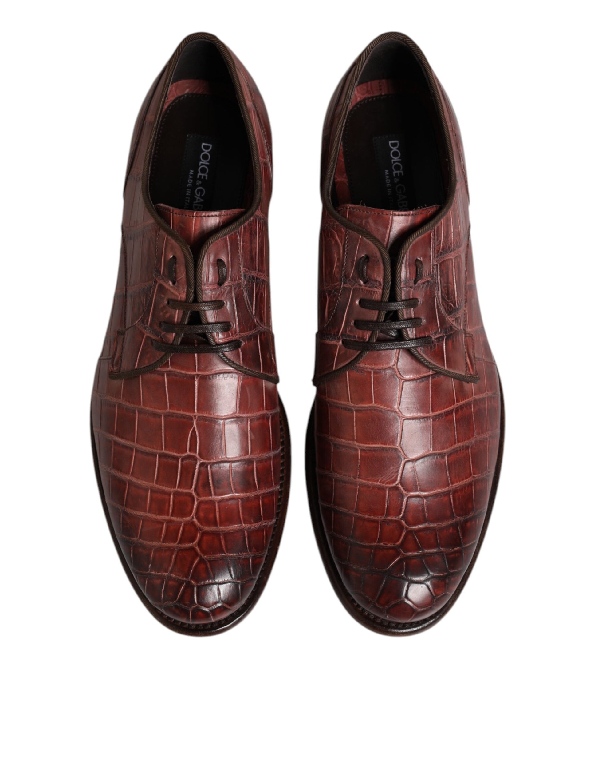 Burgundy Leather Lace Up Derby Dress Shoes