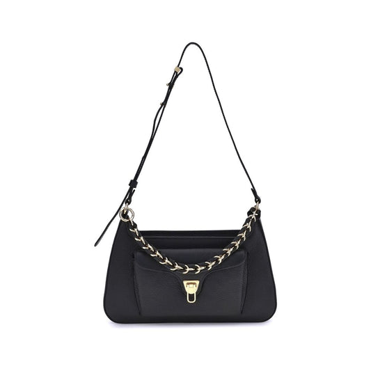 Black Calf Leather Bos Taurus Shoulder Bag