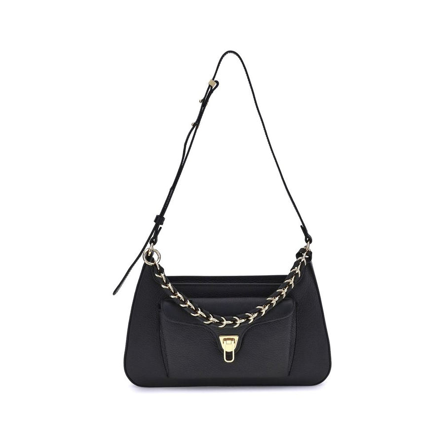 Black Calf Leather Bos Taurus Shoulder Bag