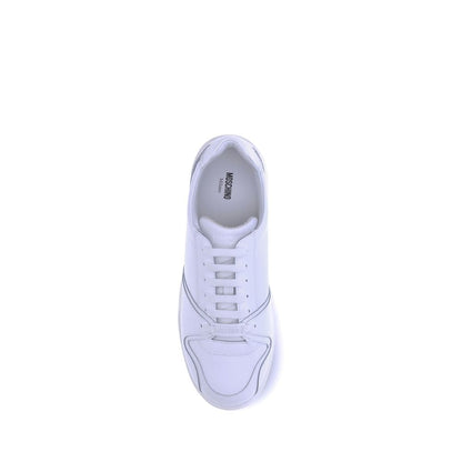 White Rubber Low Top Sneakers