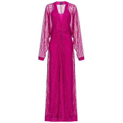 Purple Nylon Women Dress