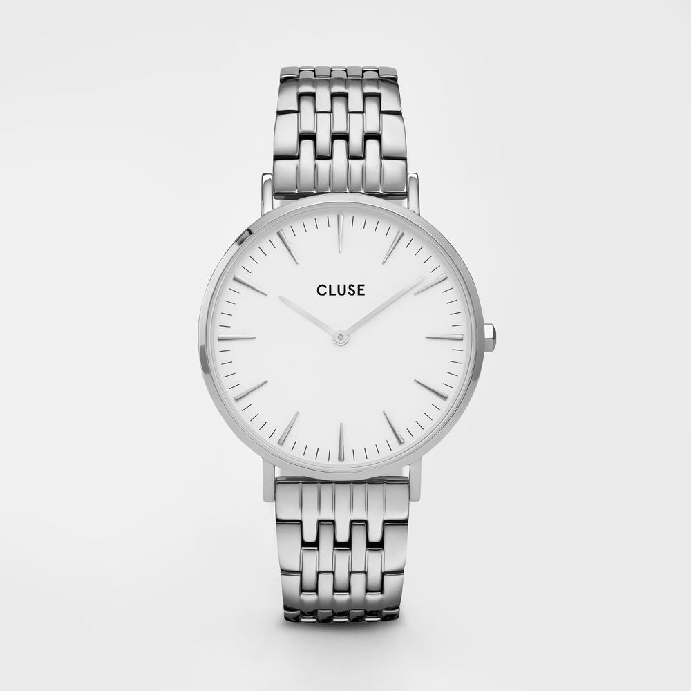 Silver Stainless Steel Dress Watch
