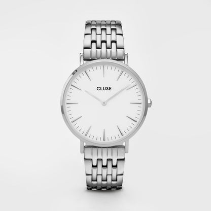 Silver Stainless Steel Dress Watch