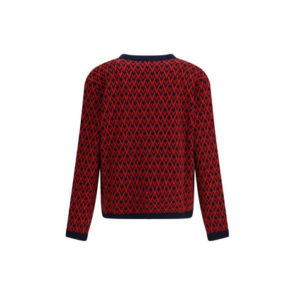 Multicolor Fleece Wool Cardigan