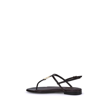 Multicolor Calf Leather Bos Taurus Flat Sandals
