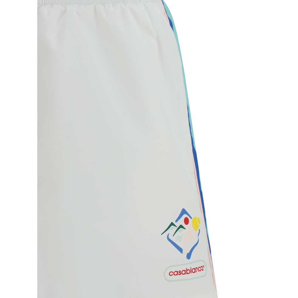 Multicolor Nylon Bermuda Shorts