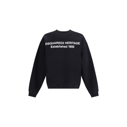 Black Cotton Sweatshirt
