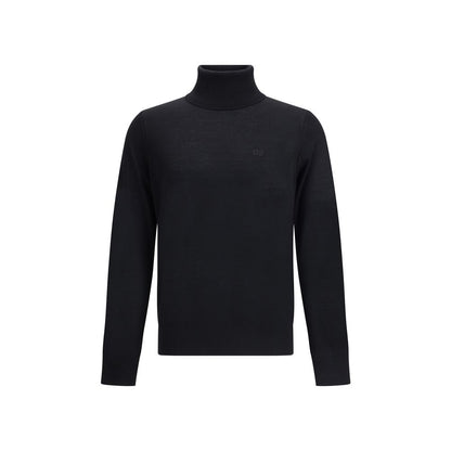 Black Fleece Wool Turtleneck