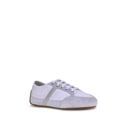White Rubber Low Top Sneakers