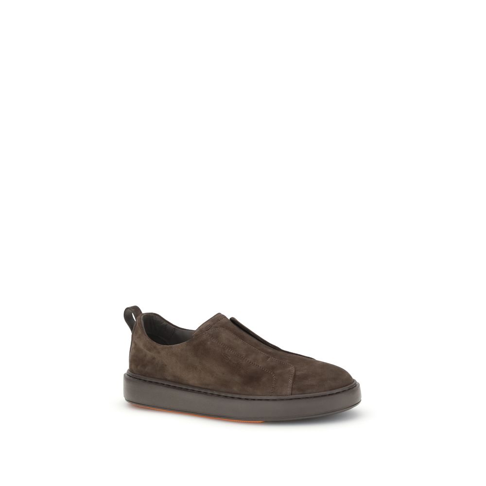 Brown Calf Leather Bos Taurus Low Top Sneakers